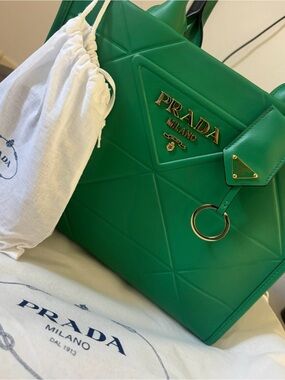 BRAND NEW. NEVER USED. Prada Symbole Limited Edition Tote with Gold Hardware